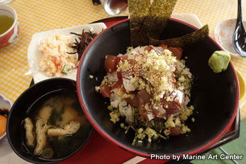 There are many varieties of seafood at Daibo